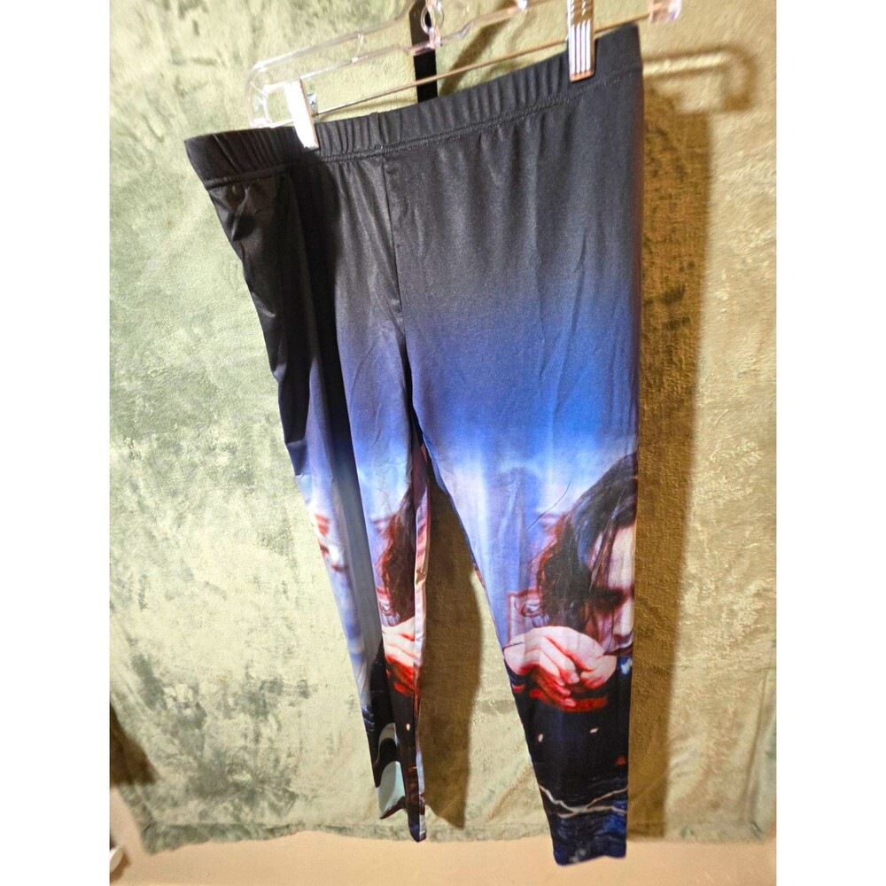 The Crow Eric Draven Movie Graphic Leggings XL Black 2013 All Over Print